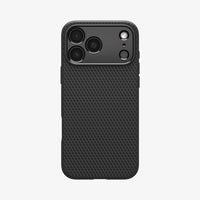 ACS09888 - iPhone 17 Pro Max Liquid Air in Matte Black showing the back